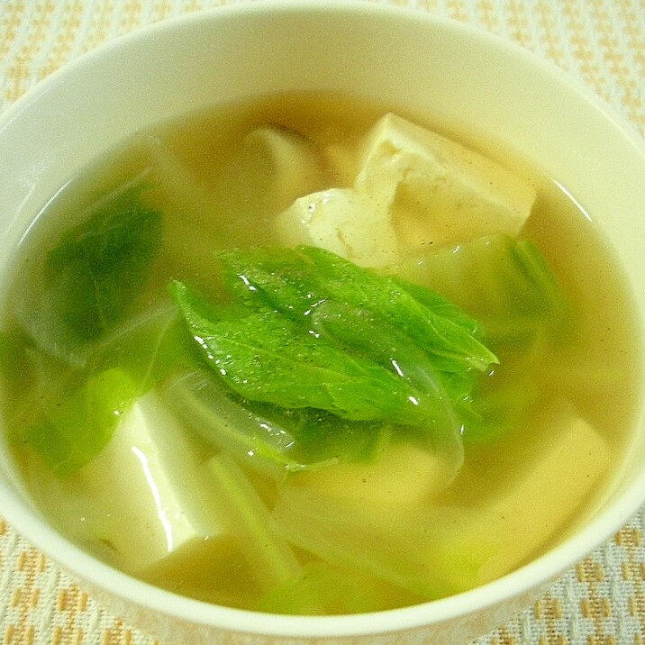 ☆白菜と豆腐のスープ☆